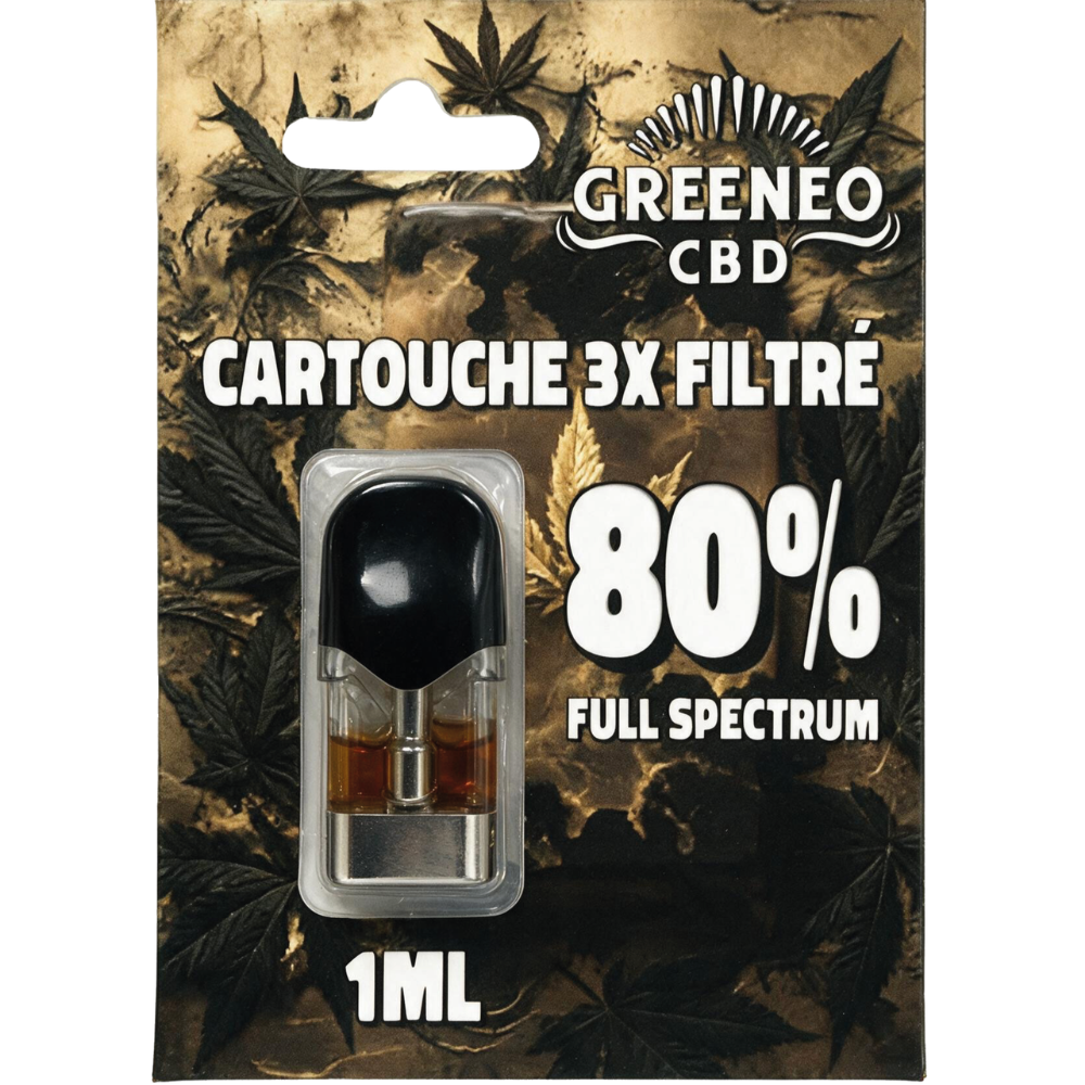 Cartouche PEN 3X Filtré 80% CBD- CBN