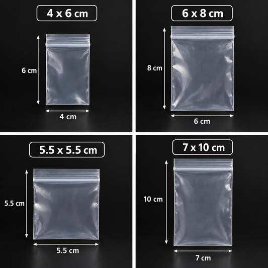 Sachet ZIP 4cm par 6cm x 100