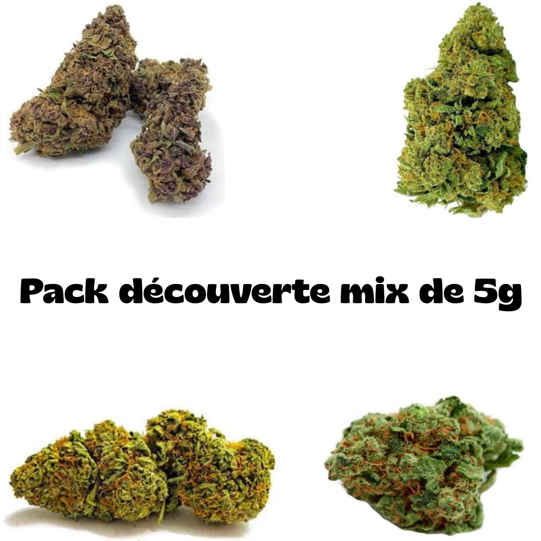 Pack découverte mix 5g de fleurs CBD