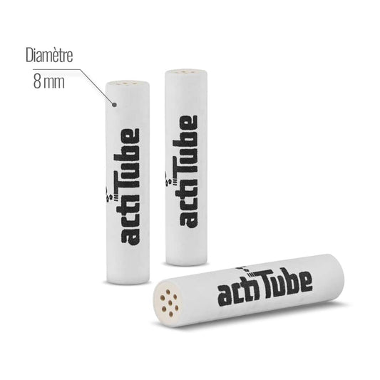 Filtres Acti Tube Charbon Regular 8mm ( 10 pièces )