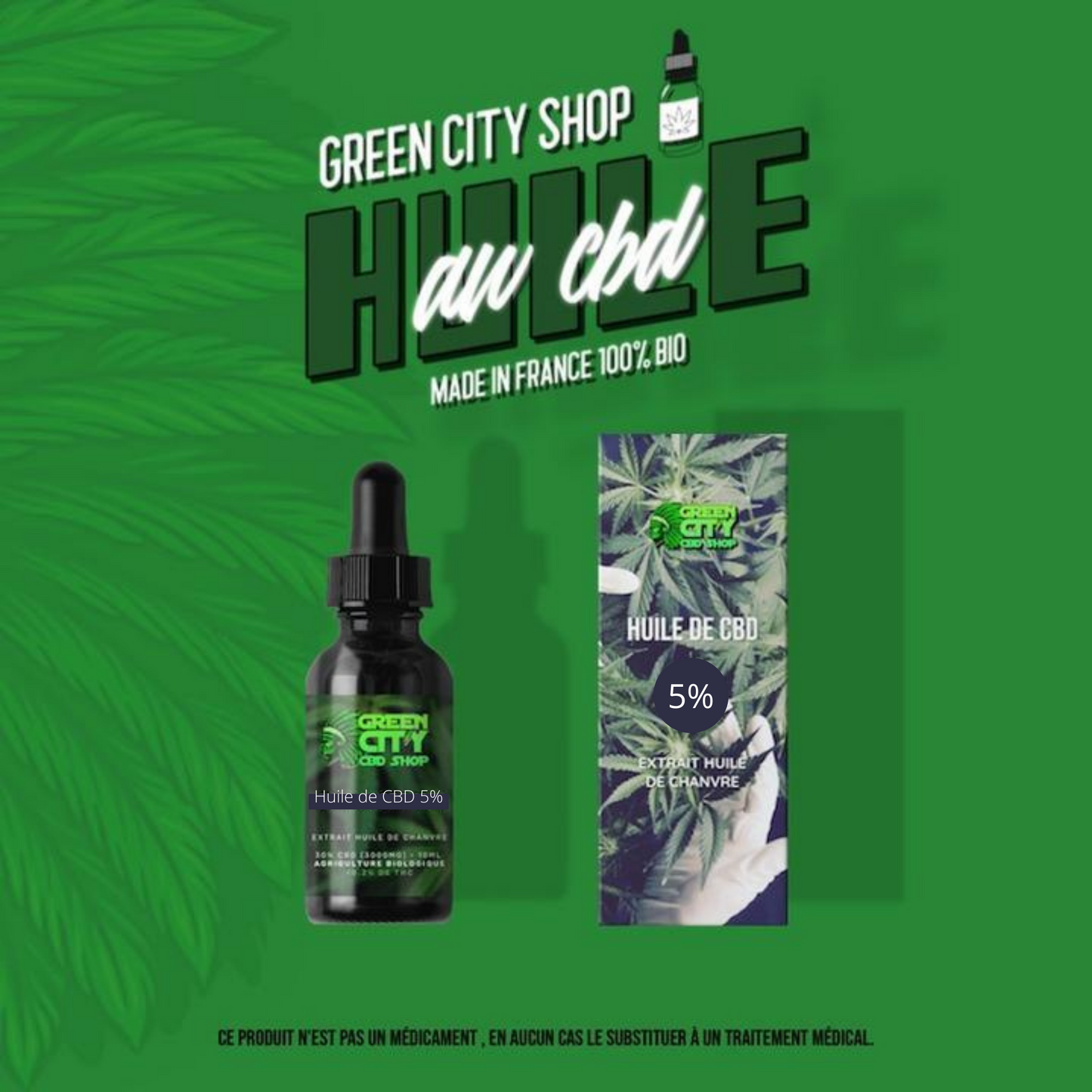 Huile de CBD 5% Full Spectrum