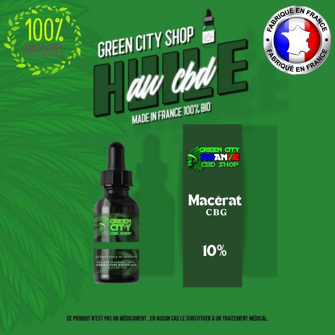 Macérât concentré de CBG 10% Full spectrum