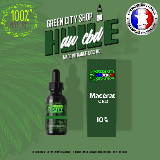 Macérât concentré de CBD 10% Full spectrum