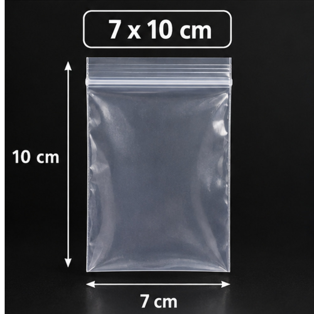 Sachet Zip 7cm par 10cm x100