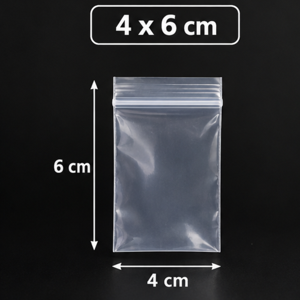 Sachet ZIP 4cm par 6cm x 100