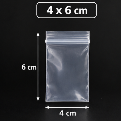 Sachet ZIP 4cm par 6cm x 100