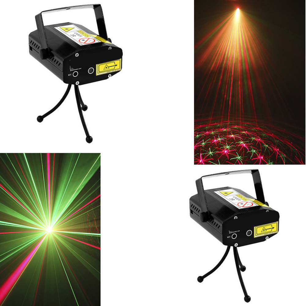 2 jeux de lumière MINI LASER multipoints