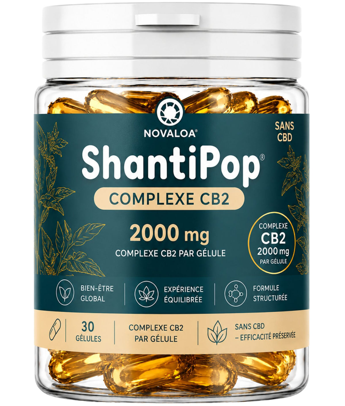 Gélules liquides Intense CB2 – 2000mg