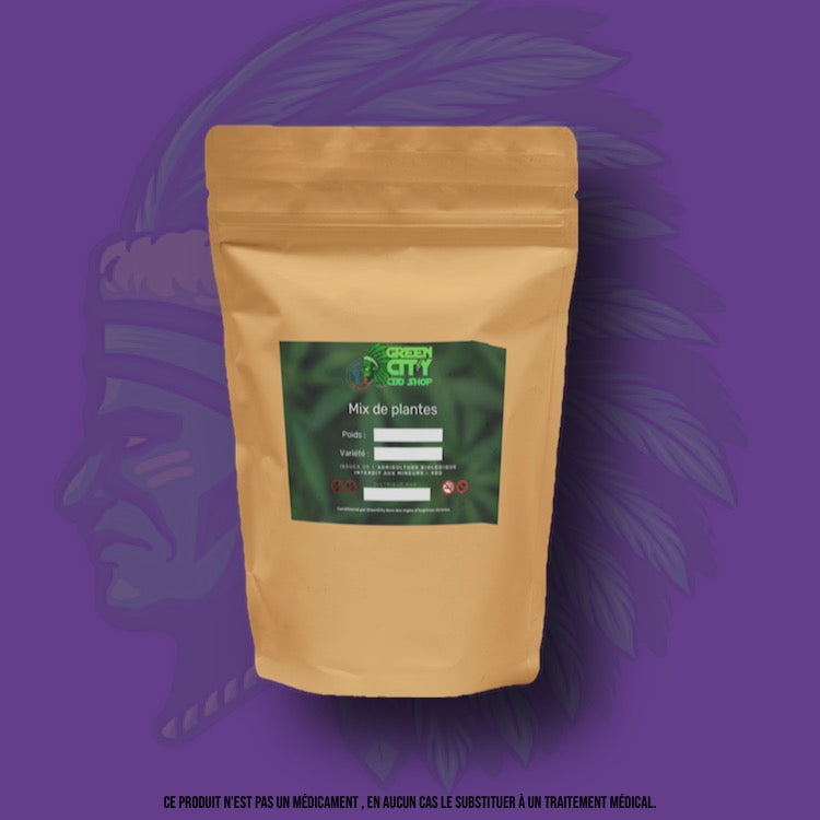 Mix de plantes (Framboisier, tussilage, marjolaine, noisetier, rose) 40g - GreenCity - E-shop CBD Roanne