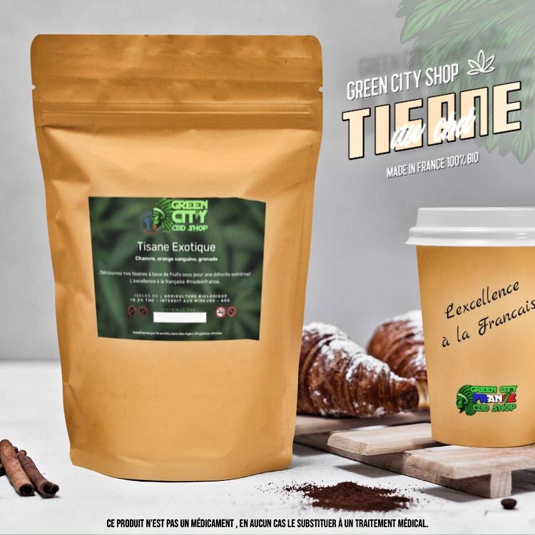 Infusion au CBD orange sanguine - GreenCity - CBD Shop Roanne - livraison express 42