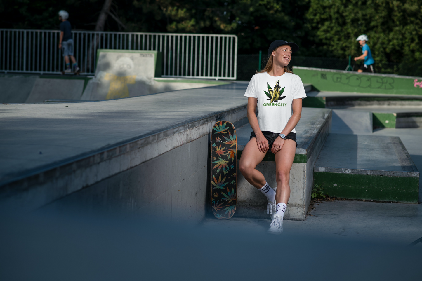 T-shirt BIO Unisex Weed -  Pawke x GreenCity