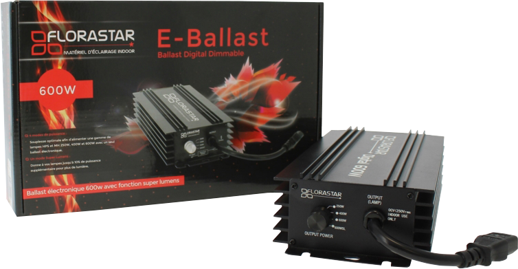 Ballast Florastar électro réglable en 250w - 400w - 600W SUPER LUMENS