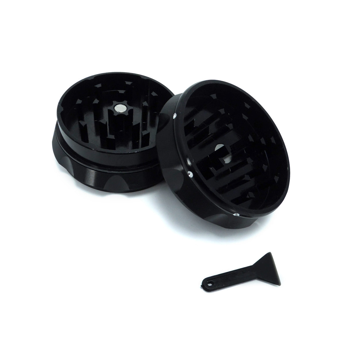 Grinder Noir 60mm - 2 Parties