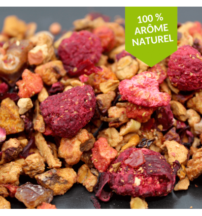 Infusion Fraise Framboise aux Fleurs de CBD 30%