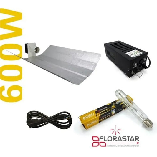Kit lampe hps 600W ( Ampoule, Ballast et Reflecteur)