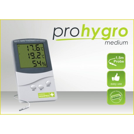 THERMO - HYGROMETRE - DIGITAL PREMIUM - AVEC SONDE T° 1,50 M